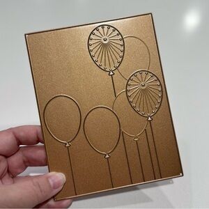Spellbinders Stitched Balloons Card Front Die Cut